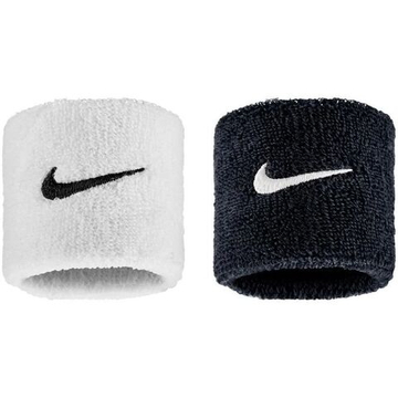 Напульсник теннисный Nike Swoosh 2P - black/white/black
