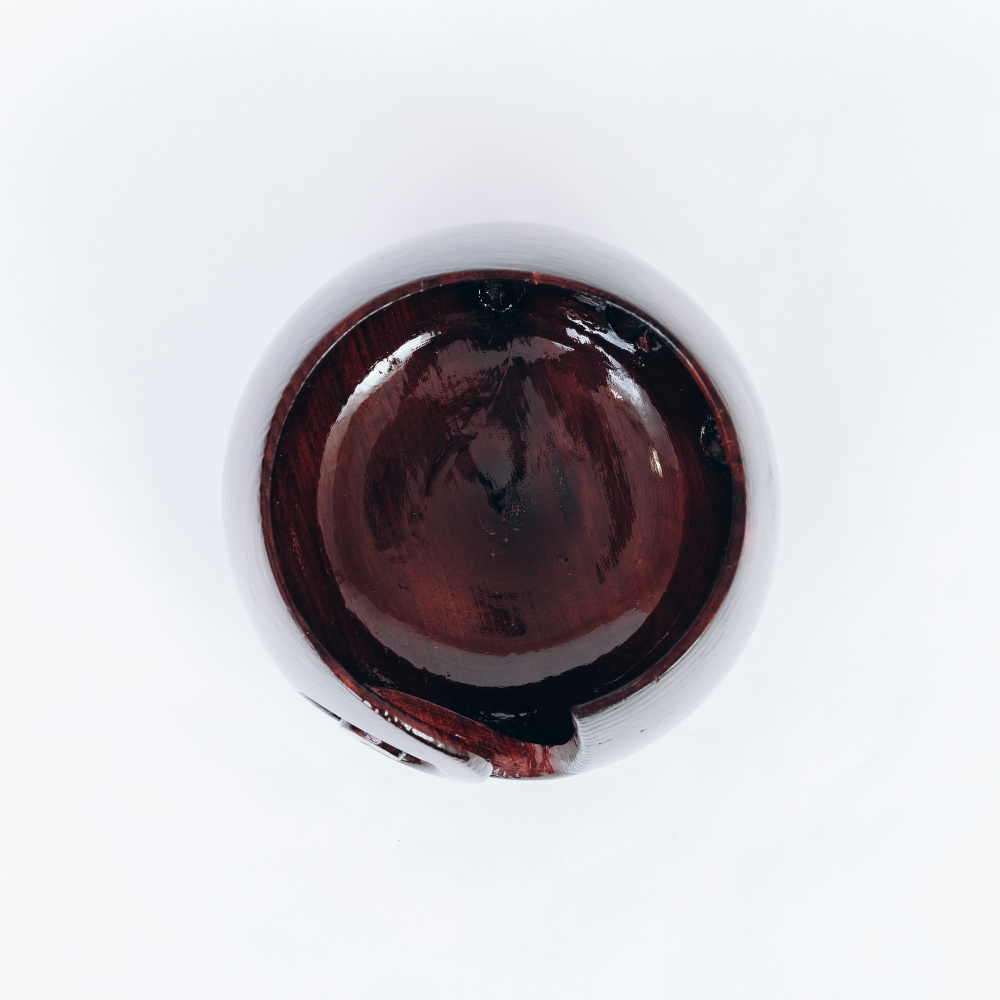 Деревянная клубочница из сибирского кедра для пряжи и ниток KL3