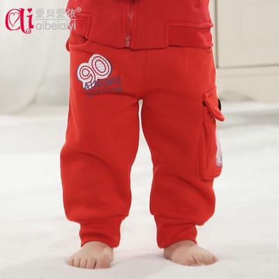 Брюки детские с разнообразными аппликациями и отделкой