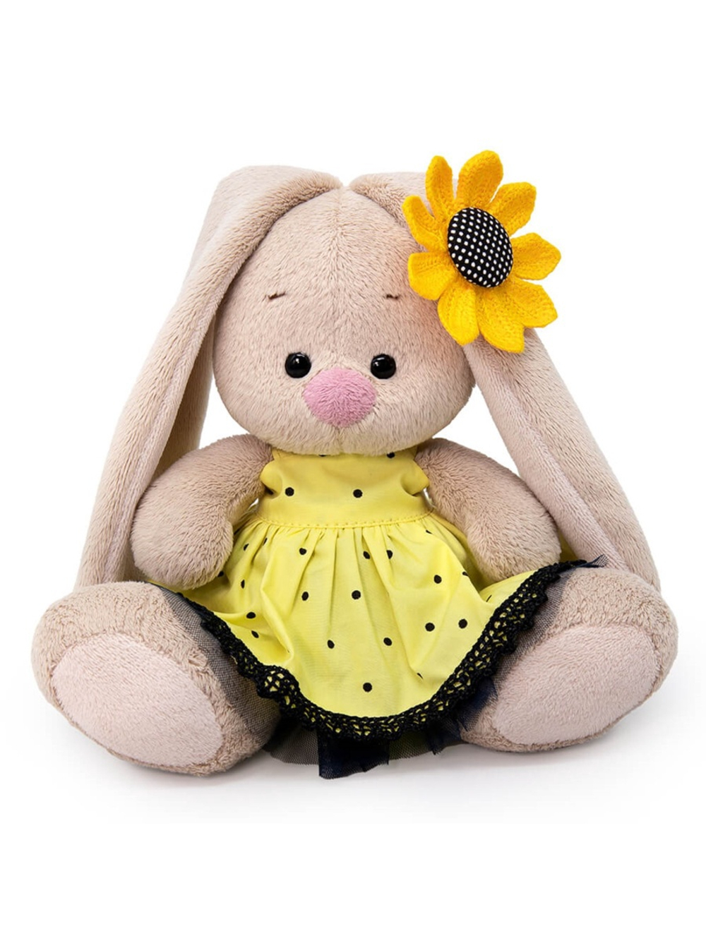 Мягкая игрушка Зайка Ми в комплекте Подсолнух 15 см SidX-587