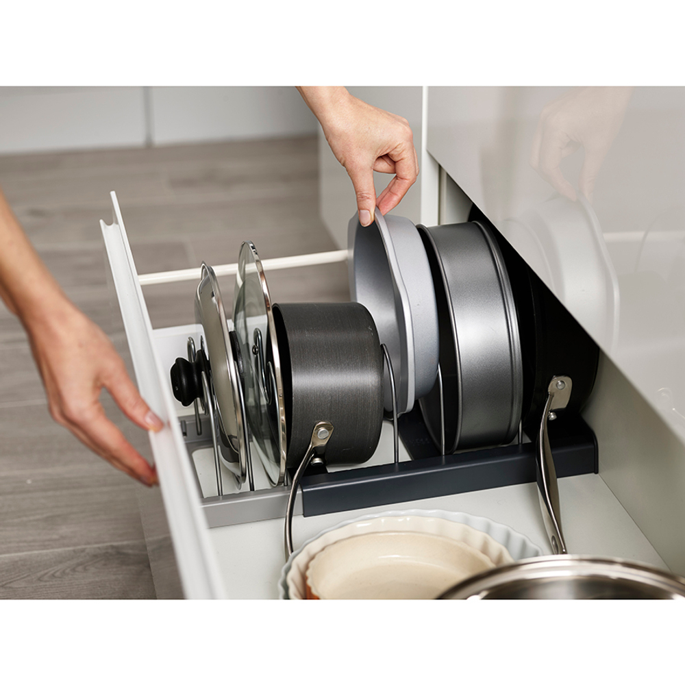 Органайзер для кухонной утвари drawerstore, серый