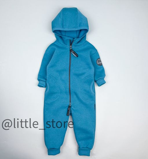 Комбинезон Bossa Nova из футера с начесом, Бирюзовый