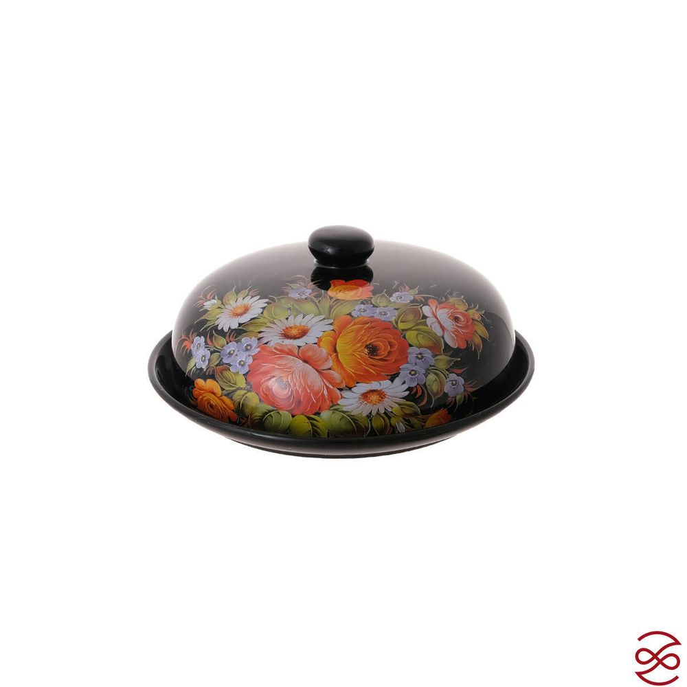 Блюдо для блинов с крышкой Repast Жостов 23*23*9,7 см