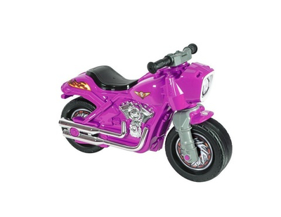 Мотоцикл-каталка Мотобайк, перламутр.розовый 504_РП