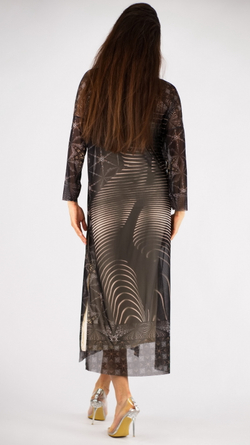 Платье-туника из сетки «Воплощение» по мотивам работ французского фотографа Дани Оливье