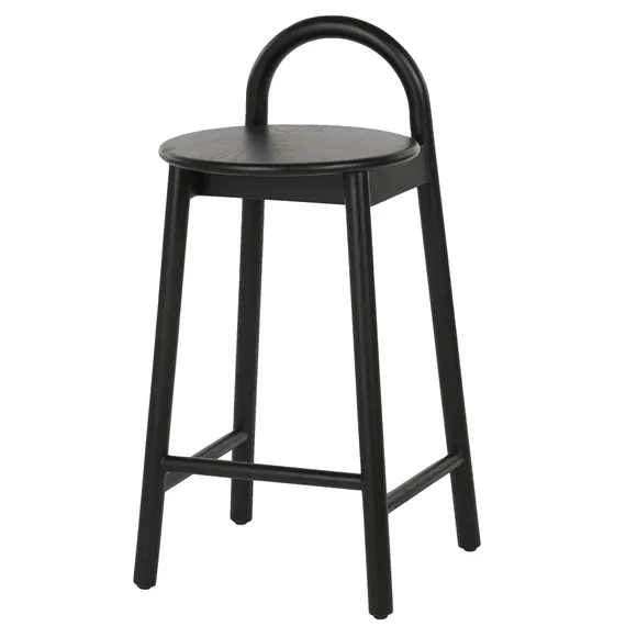 Полубарный стул Circle 65 см, черный
