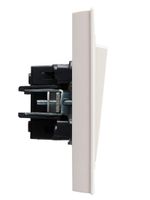 BRITE Выключатель 2-клавишный 10А в сборе ВСР10-2-0-БрЖ жемчуг IEK