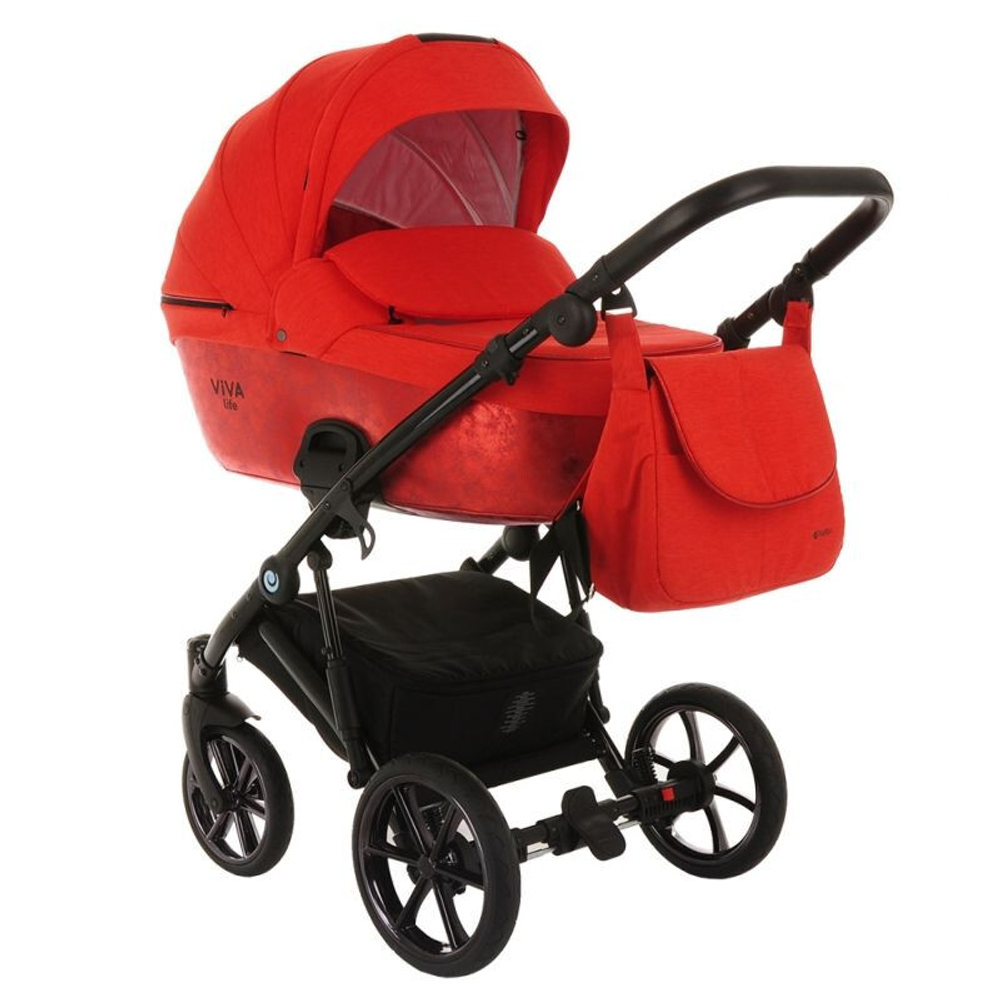 Коляска 2 в 1 Viva Life Majestic New 2020 Ruby №040 (Красный)