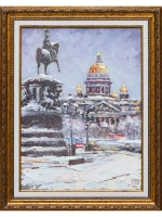 Картина маслом Зима Янченко
