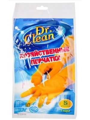 Перчатки хозяйственные Dr.Clean размер S