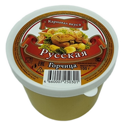 горчица Русская ПЭТ 100гр (1х24)