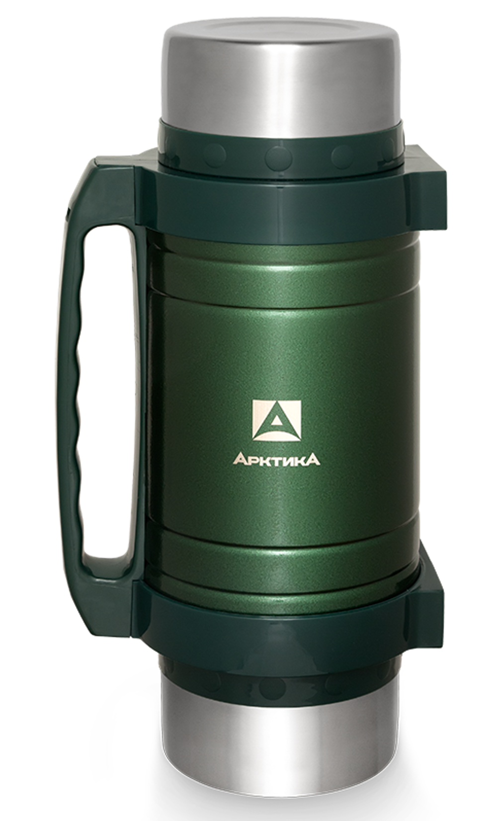 Термос универсальный (для еды и напитков) Арктика (2,5 литра) с супер-широким горлом, зелёный