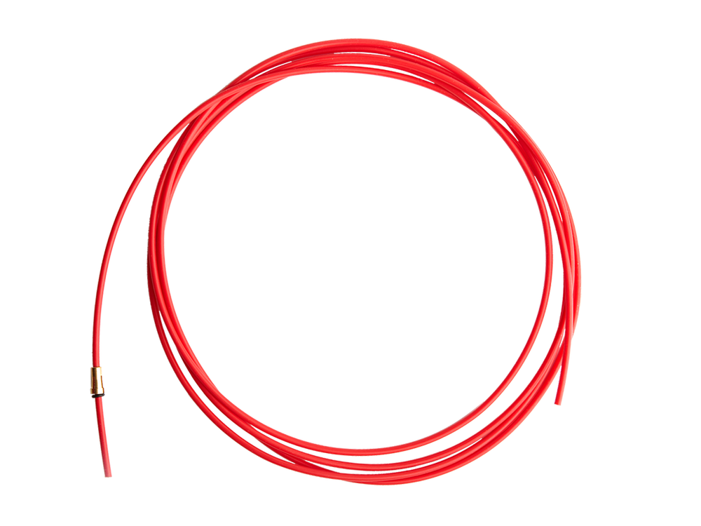 Канал тефлоновый 1,0-1,2 мм, 3,4 м (красный)