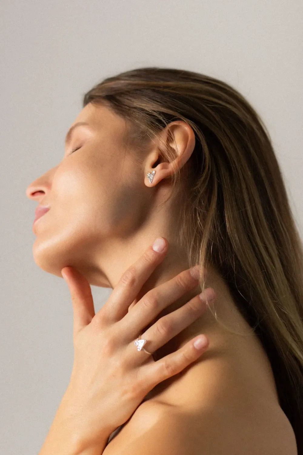 Пусеты Сердца маленькие