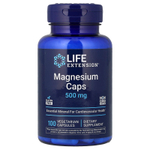 Life Extension, Магний в капсулах, 500 мг, 100 вегетарианских капсул