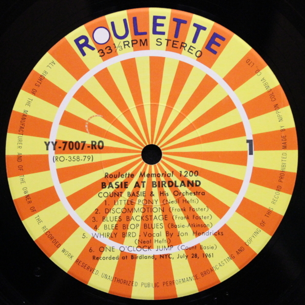 Count Basie / Basie At Birdland (LP)