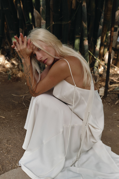 Комбине V вырез по спине wh