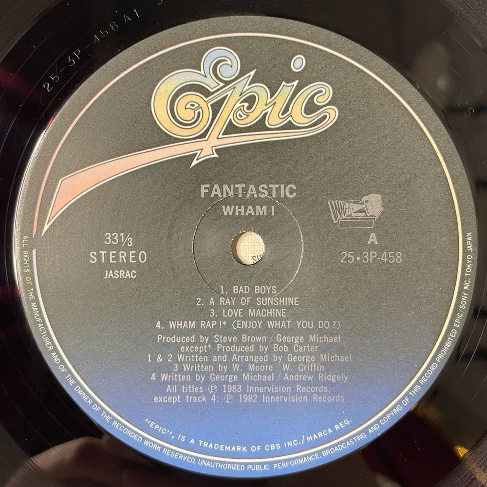 Винтажная виниловая пластинка LP George Michael Wham Fantastic (Japan 1983) (No Obi) Club Tropicana