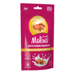Лакомство для кошек и котят Molina хрустящие подушечки с начинкой из лосося и краба, HEALTHY SKIN & SHINY COAT, 60г
