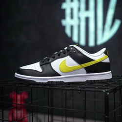 Nike Dunk Low Retro "Black / White / Yellow"