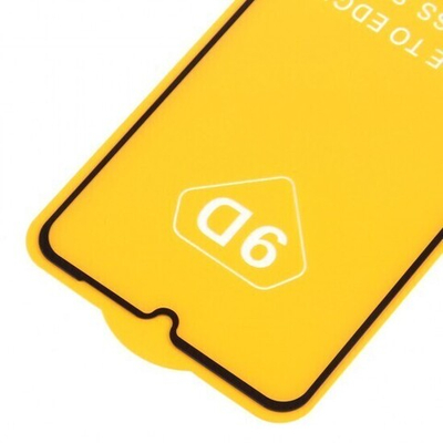 Защитное стекло Full Glue для Huawei Y6p на полный экран, 010630 Черный