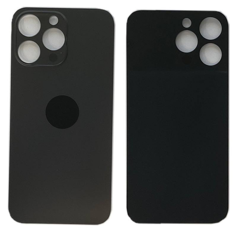 Задняя крышка для Apple iPhone 14 Pro Max Черный (широкий вырез под камеру) - Премиум