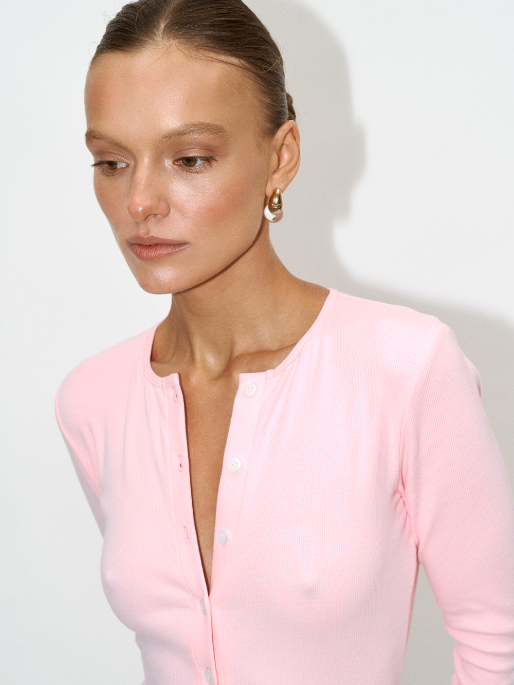 Комбинезон в рубчик mika pink