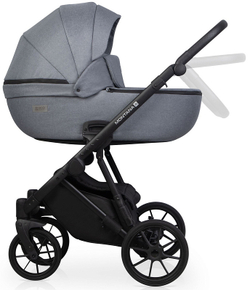 Детская коляска Riko Basic Montana X 3 в 1 52 Grey (серый)