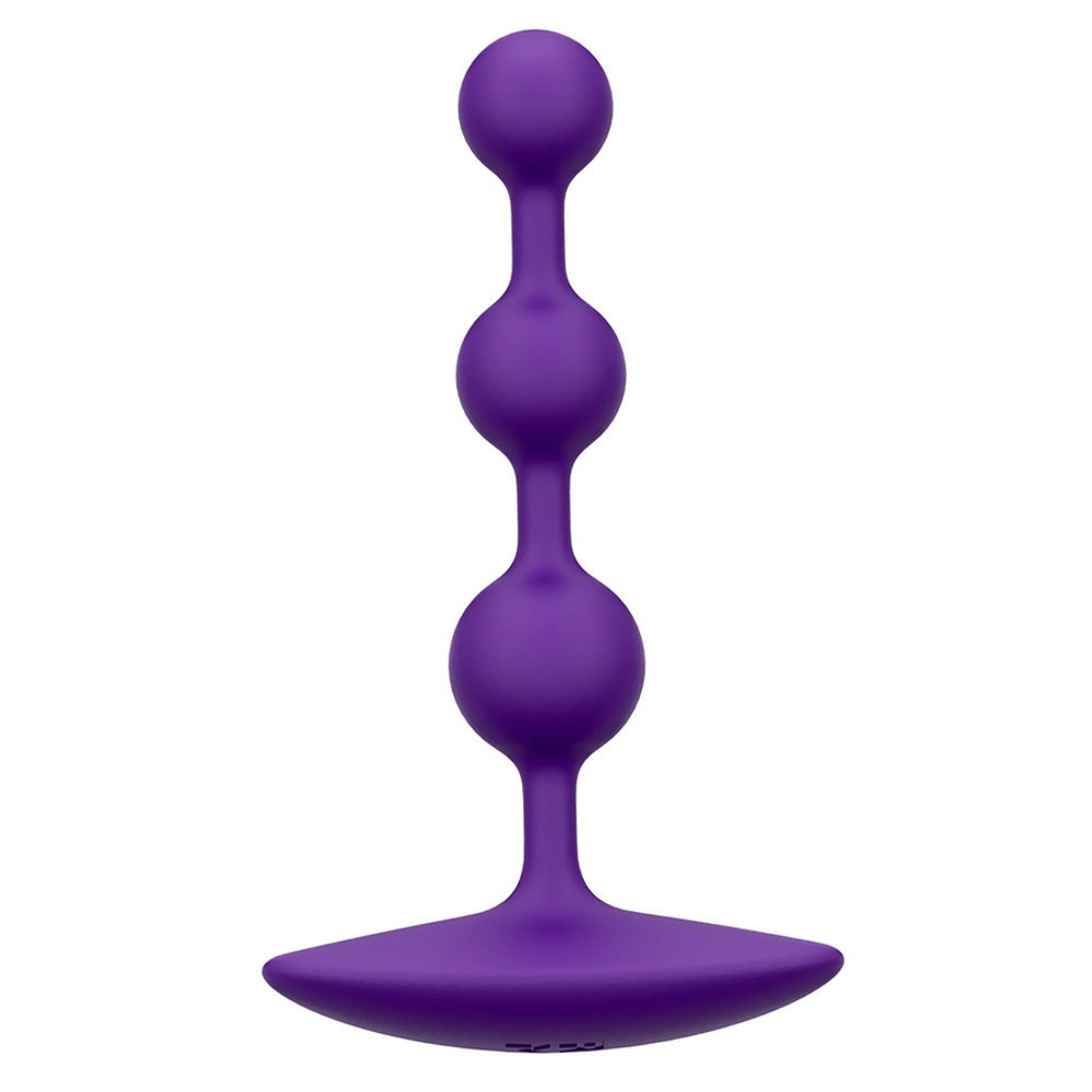 Фиолетовая силиконовая анальная цепочка 13,5см Romp Amp Silicone Anal Plug Dark Purple RP291SG4