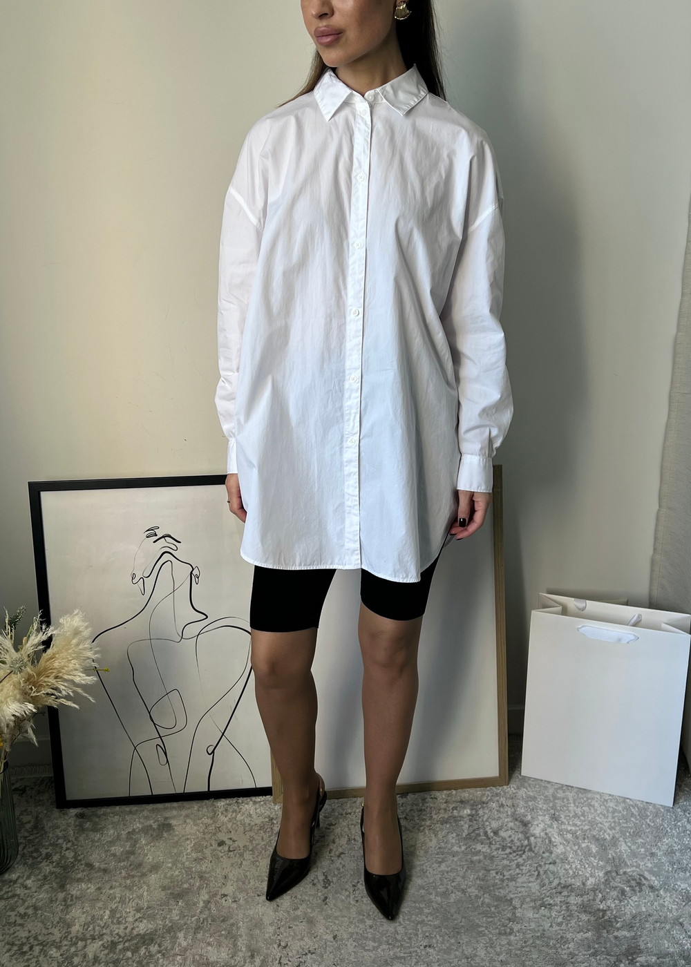 Хлопковая рубашка Armani Exchange, L