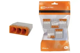 Строительно-монтажная клемма КБМ-2273-233 (2,5мм2) с пастой (180 шт) TDM SQ0517-0112