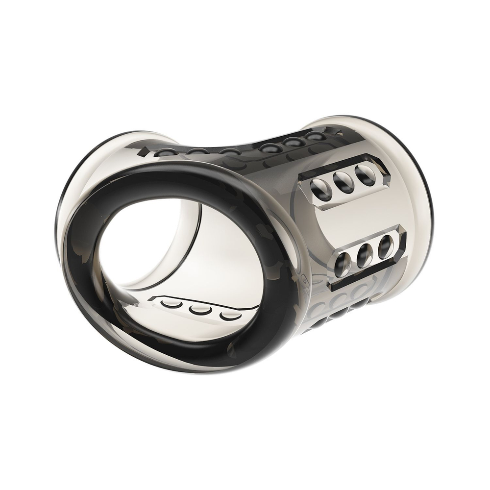 Дымчатая насадка на пенис и мошонку (Цвет: дымчатый)