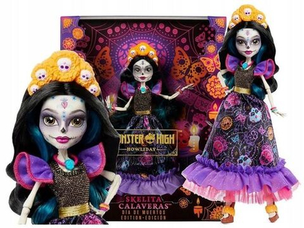 Кукла Mattel Monster High HOWLIDAY Da De Muertos - Скелита Калаверас - Кукла Монстр Хай HNF96