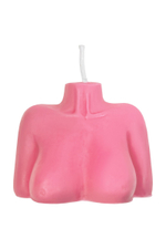 Розовая сувенирная свеча «Женский силуэт»