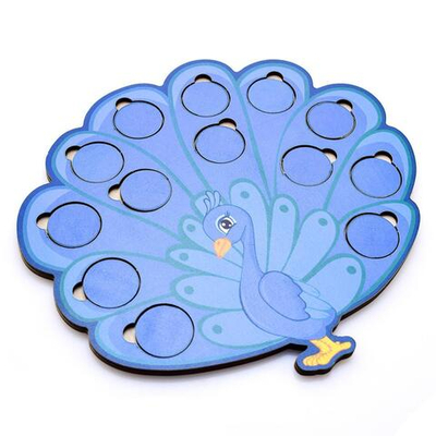 Весёлые кружочки павлин