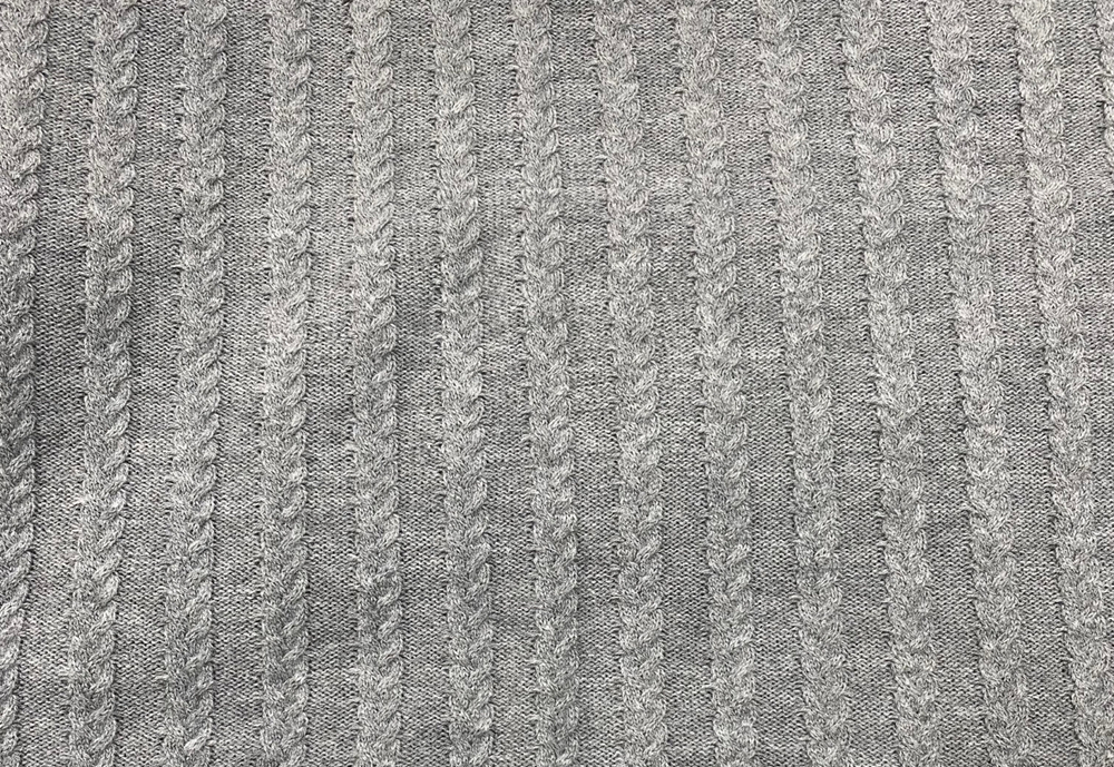 Плед Косы ПД039-03 серый