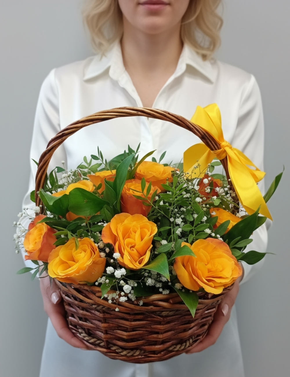 Корзина с цветами Ясное утро