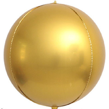 К 3D СФЕРА Б/РИС 32" Сатин Золото 60 см.