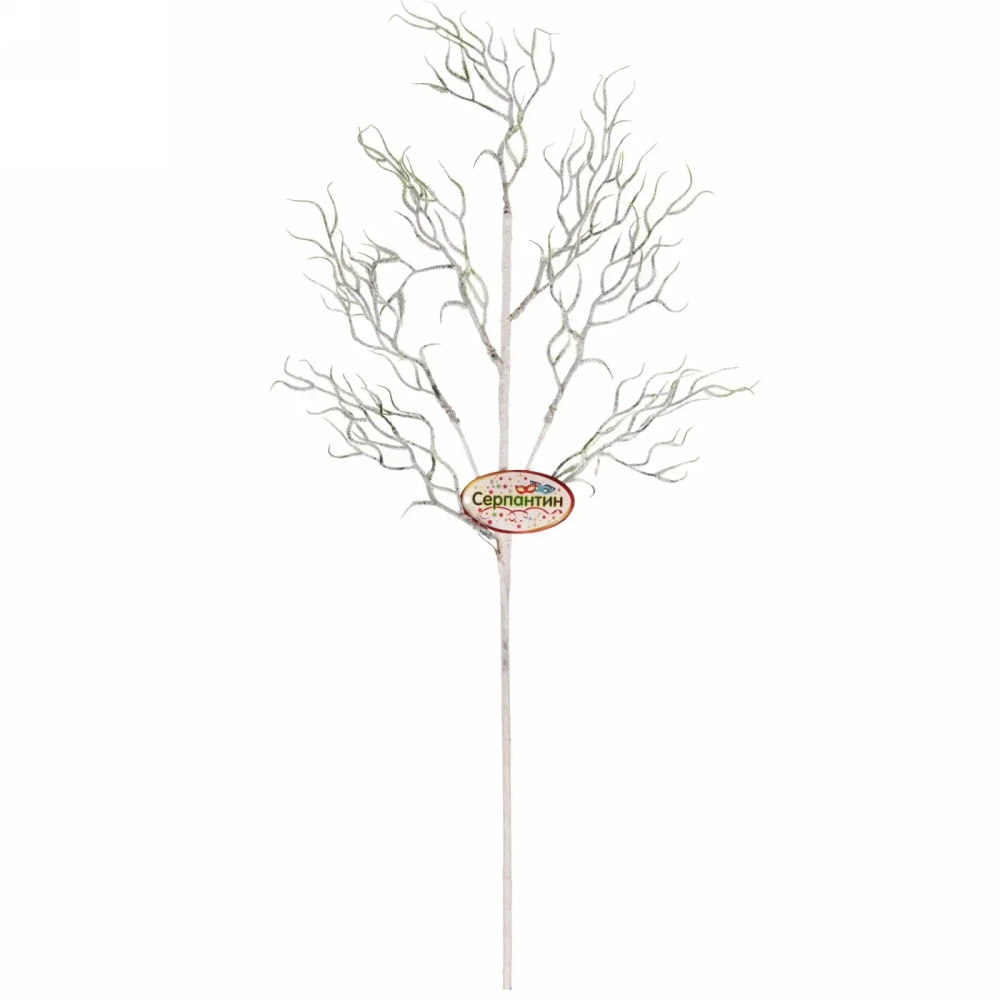 Ветка хвойная «Зимняя свежесть» 67 см, Белый