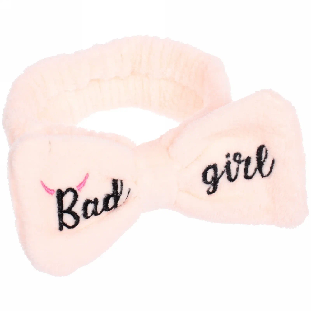 Повязка на голову «New collection Vostok - Bаd girl», цвет черный, розовый, голубой и сиреневый, 20*6см ( упаковка белый ZIP пакет )