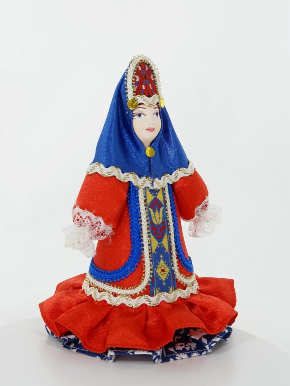 Кукла интерьерная Потешного промысла в Женском зимнем костюме.