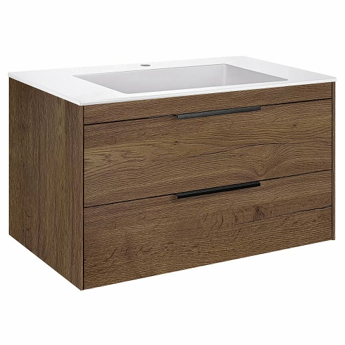 Тумба с раковиной Vincea Chiara 2D 800 T.Oak