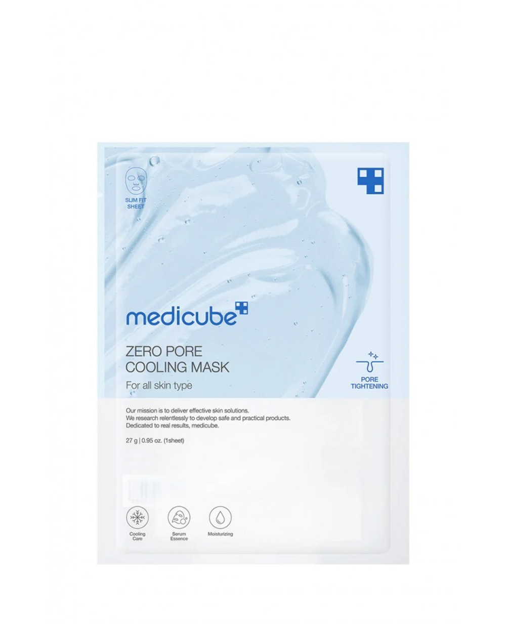 Маска для лица охлаждающая | Medicube Zero Pore Cooling Mask 27g