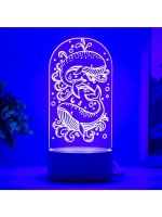 Светильник 3D ночник RISALUX «Кит», LED белый 8.5×9.5×16 см