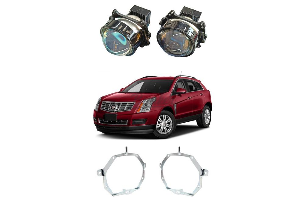 Комплект для замены штатных линз с AFS Cadillac SRX II 2009-2016