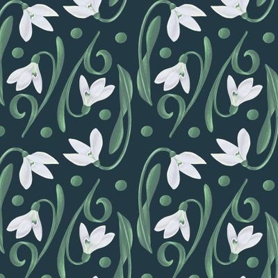 Подснежники на темном