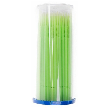 Микробраши (зеленые), Neicha. Размер: 1,0 мм. Количество: 100 шт.