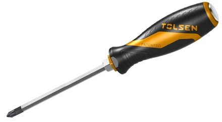 Цена на TOLSEN (TT20129) Отвертка крестовая "GRIPro", Phillips №4, 200 мм, силовая
