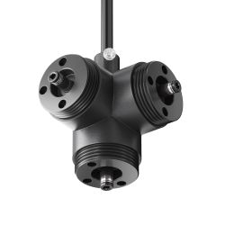 T-образный вертикальный коннектор для системы с вводом питания Maytoni   CA016TC-P-B