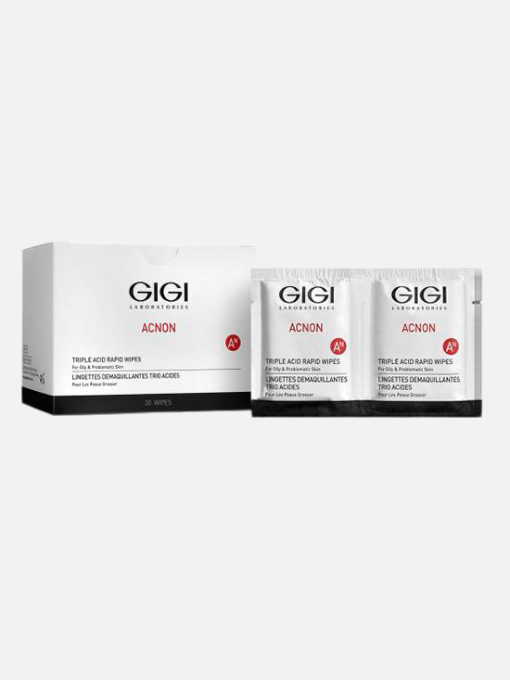 Салфетки-пилинг Triple Acid Rapid Wipes, Acnon, GiGi, 30 шт Салфетки-пилинг Triple Acid Rapid Wipes, Acnon, GiGi, 30 шт